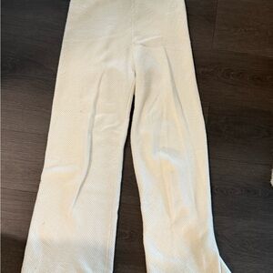 Lulus Knit Cream Sweat Pants